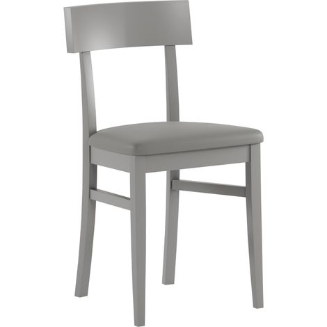 Sedia Legno e Pu Bianco Monaco (1/5)