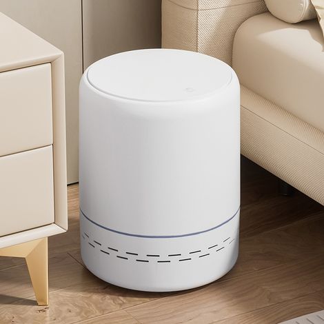 12.3L White Round Rubbish Bin (1/5)