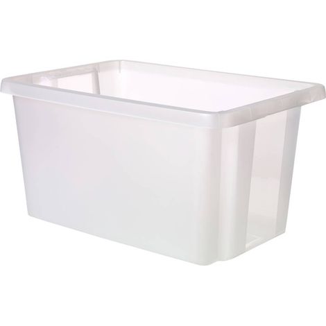Curver 225404 Contenitore a impilaggio alternato ESSENTIALS Drehstapelbox 45L, transparent impilabile Trasparente 1 pz.