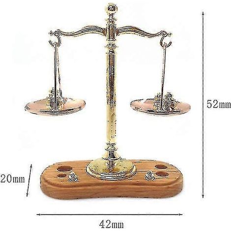 Balance de précision - Unité unique, design compact, matériau métallique, or (1/4)