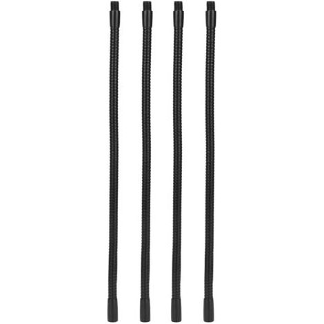 Tuyau de lampe à col de cygne en aluminium, calibre 10mm, Flexible, pour lampe de Table et de bureau, raccords d'éclairage 35cm, 4 pièces (1/4)