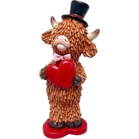 Décoration De Saint-Valentin À Thème Vache Figurines en Résine Décoration  Centre de Table Veau Pour Couples Saint-Valentin Mariage Maison Bureau Entrée Étagère Cheminée (1/5)