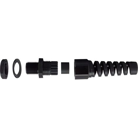 Presse-étoupe M16 x 1.5 en Nylon 66 pour câble de 5mm à 10mm, avec contre-écrous, IP68 ( Prix pour Sachet de 5 ) (1/2)