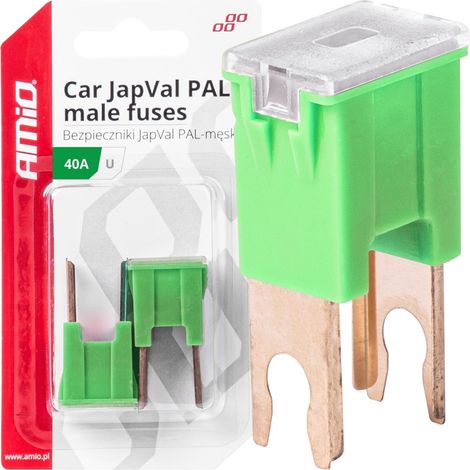 Fusibili per auto Japval PAL maschio, 2 pezzi, 40A, amio-03407 (1/4)