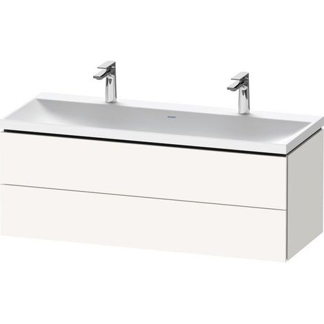 Duravit L-Cube c-shaped Ensemble suspendu, 2 tiroirs, 2 plans de