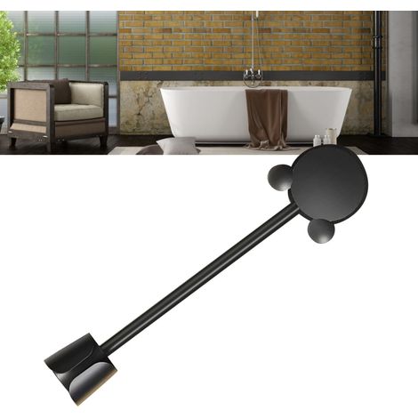 Fauler Haartrocknerständer, multifunktional, 360° drehbar, selbstklebend, zur Wandmontage, Schwarz (1/5)