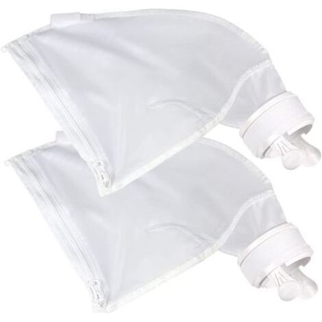 Sac pour Nettoyeur de Piscine pour Polaris 280480, Sacs à glissière en Nylon Blanc Tout Usage(2pk) (1/5)