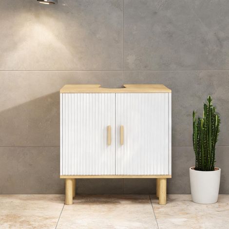 Meuble de salle de bain en melamina de Madeira 60 x 30 x 61 cm (1/5)