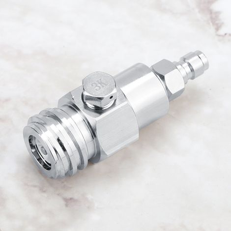 Ortviai Adaptateur CO2 Externe pour SodaStream/Soda Club – Raccord TR21-4 en laiton avec disque de rupture 3K (1/3)