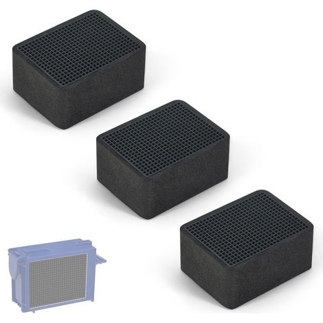 Filtre à Carbone WC pour 243.970.00.1 - Cartouche filtrante pour neutraliseur d'odeurs, filtre à air, pour réservoirs encastrés 12 cm, pour panneaux 50/30/21, 50 × 39 × 24 (1/5)