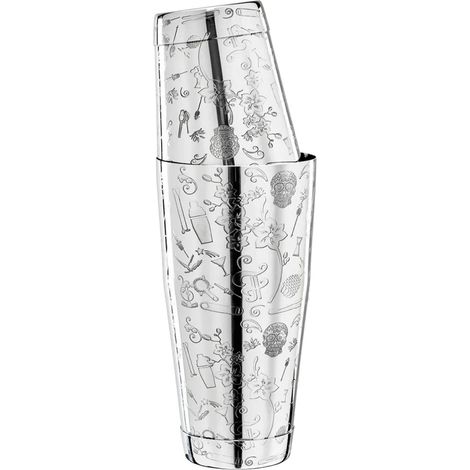 Shaker à cocktails Collabo TIN on TIN en acier inoxydable 28oz/18oz avec gravure édition limitée design champion du monde (1/2)