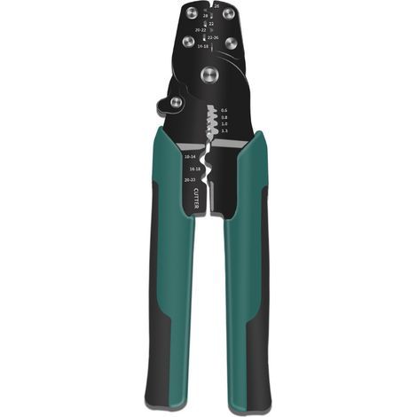 Lntyq Pince a Sertir Cosse Electrique, Pince Sertir Cosse, Pinces à Sertir, Outil de Sertissage, Pince à Sertir pour Câbles, Pince a Sertir/Coupe Câble/Pince à Dénuder 3 en 1, Pour le Sertissage, Coup (1/4)