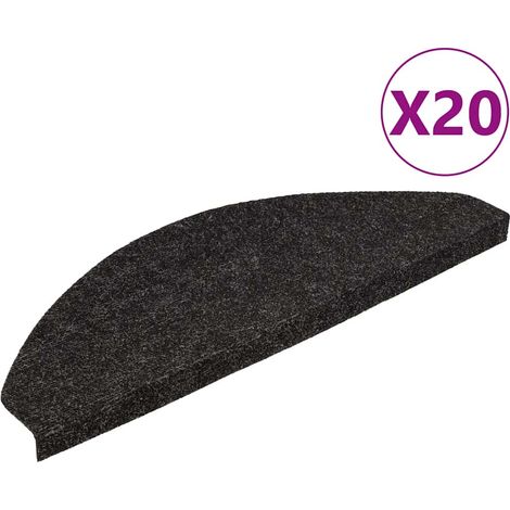 Maison Exclusive - Tappetini Autoadesivi per Scale 20 pz Antracite 65x22,5x3,5 cm
