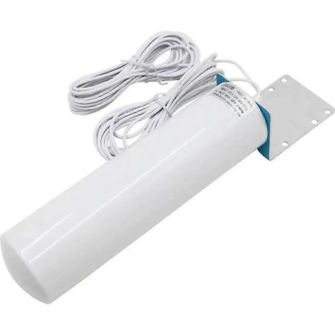 Antenne omnidirectionnelle 4G LTE 2,4 GHz extérieure, 12 dBi, câble de 5 m, 698-2700 MHz, fixation plafond. (1/5)