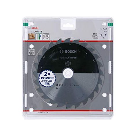 Lama circolare senza filo PRO Wood, 216 x 1,7 x 30 mm, T24 (1/4)