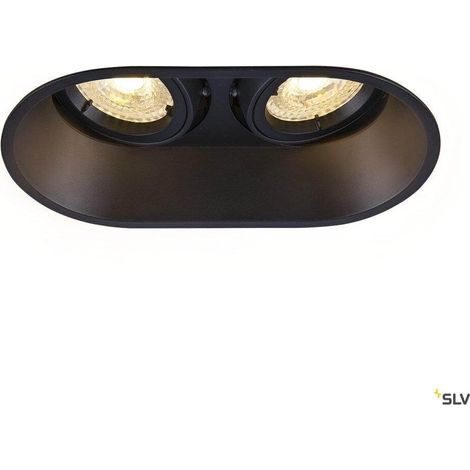 Spot encastré intérieur HORN double noir GU10/QPAR51 25W max - SLV - 1006121 (1/3)