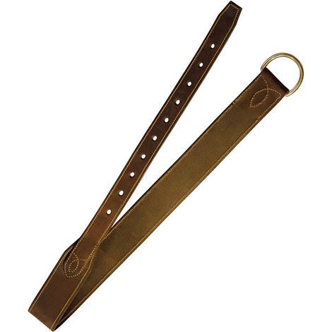 Marron - Sassinga cuir de selle australien avec anneau en laiton