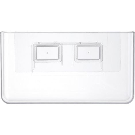 Boîte de rangement murale pour salle de bain, organisateur de douche multifonctionnel Transparent sans trou (1/5)