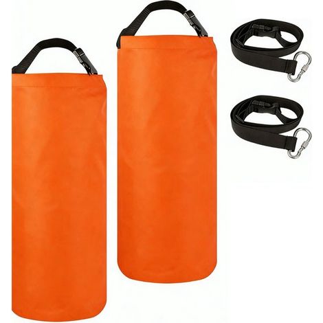 Stuks - Zandzakken - Gewichtszakje - 50 x 17.8 x 17.8 cm - Zandzakken voor parasols - Gewichten voor paviljoen - Waterdichte zandzakken voor tent - Polyester - Voor Tuintent, Partytent, Parasol en Tra (1/5)