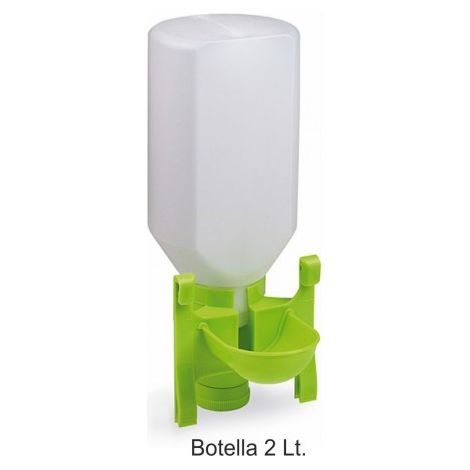 GAUN Bebedero MIXTO con botella para AVES - 2 Litros