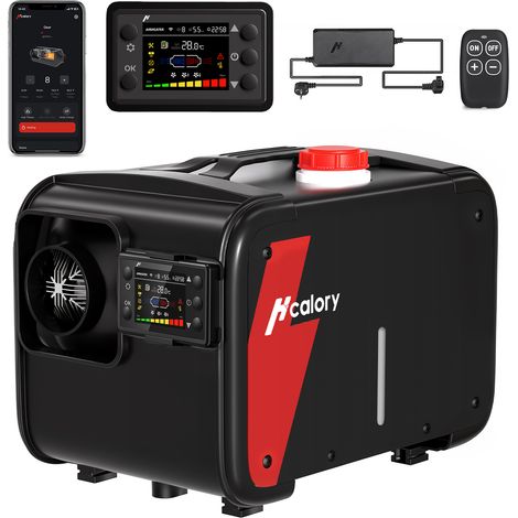 8KW Car Diesel Air Heater 12V/24V 240V with Bluetooth LCD Remote For Indoor Truck Boat RV (1/5)