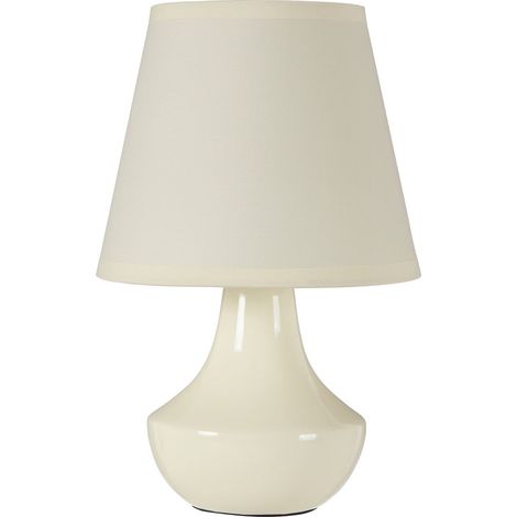 Premier Housewares Cream Ceramic Table Lamps - Set of 2 (1/4)