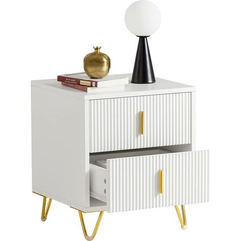 SoBuy Side Table End Table Sofa Table Bedside Table Nightstand,FBT115-W