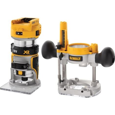 DCW604NT XR 1/4in Twin Base Router 18V Bare Unit DEWDCW604NT