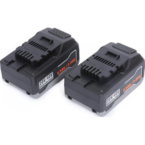 Deux Batteries 20V 4.6Ah Lithium-ION de Rechange Compatible avec Ferrex20V 40V Les Outils (1/5)