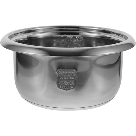 Cuiseur À Riz En Acier Inoxydable 304 Cuve Inox Cuiseur Riz 4 L Pot Intérieur De Rechange Pour Accessoires 26.80 X 26.80 X 12.50 Cm (1/5)