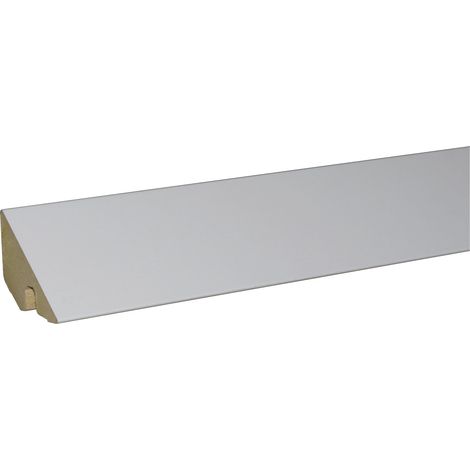 B.S. Bauprogramm Deckanabschlußleiste 260 cm 36 x 36 mm Eiche brilliantweiß Leisten