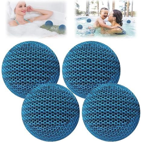 Éponge absorbante pour spa, 4 pièces, mousse réutilisable de 7 cm, élimine les balles d'éponge. (1/5)
