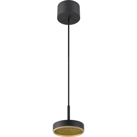 Suspension Grip Flat noir avec or Ø 14cm - 1009014
