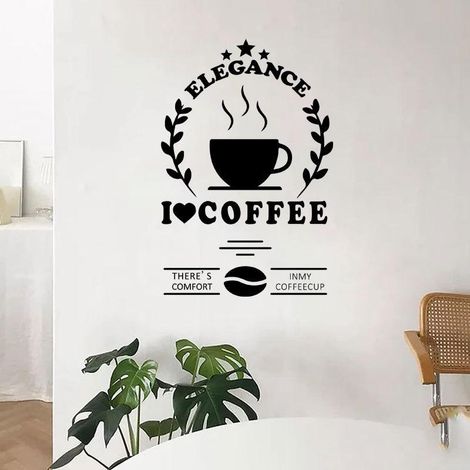 Stickers muraux alphabet et devises pour la décoration des murs de la cuisine et du restaurant (1/5)