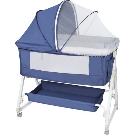 3-in-1-Babybett – Babybett 0–36 Monate – Marineblau (1/5)