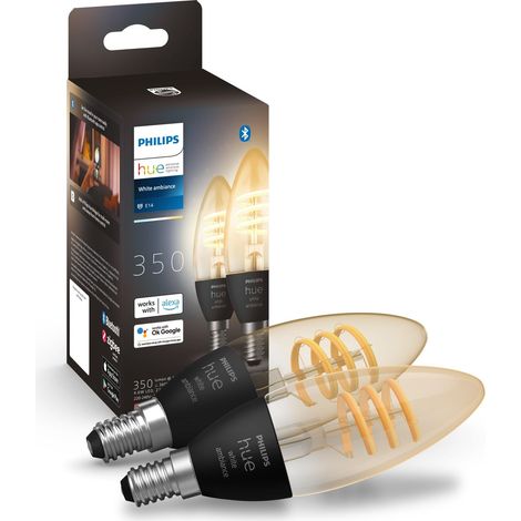 Ampoule LED Filament, 470lm, Pack de 2, Blanc (1/5)