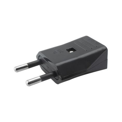 mm 10 A/250 V männlicher elektrischer Stecker, schwarz, KRANG. (1/4)