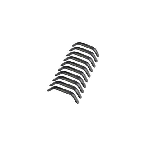 Set mit 10 schwarzen Aluminium-Schubladengriffen – 128 mm Lochabstand – Sandgestrahlte Oberfläche – Feuchtigkeitsbeständig für moderne Möbel