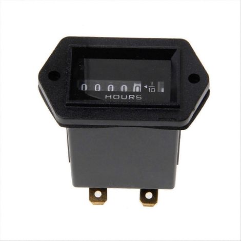 Compteur horaire professionnel rond pour testeur de jauge de moteur CC 12V-36V (1/5)