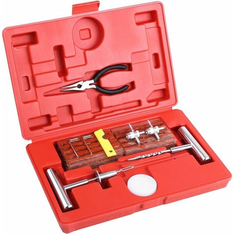 Coffret de Réparation de Pneu Automobile Outillage Mutifonction Crevaison (1/5)