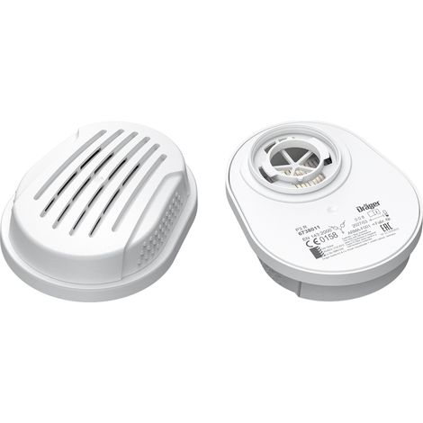 Dräger X-plore P3 R filtre à baïonnette contre particules, poussière 2 cartouches compatibles avec des masques de protection