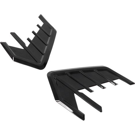 Lot de 2 garnitures de sortie d'air latérales pour voiture, noir brillant, caoutchouc, accessoires extérieurs de remplacement pour A7 S7 4K8 2018-2020 (1/5)