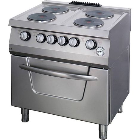 Cuisinière 4 brûleurs - Double unité - avec four - Électrique - Maxima (1/2)