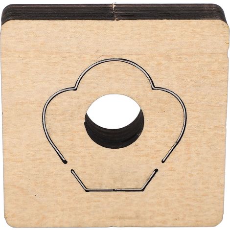 Découpe Cuir Matrice Pétale 50x50mm Acier Allié Haute Dureté Emporte-pièce DIY Carton Argile Tissu (1/5)
