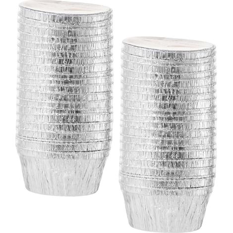 30 pièces Moules à Cupcakes Aluminium Jetables Lot de Caissettes Pâtisserie Résistantes pour Muffins Gâteaux Tartelette Individuelle Cuisson Facile et Pratique,Parent,- (1/5)