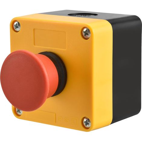 Interrupteur d'arrêt d'urgence momentané 660 V 10 A avec boîte NC (1/5)