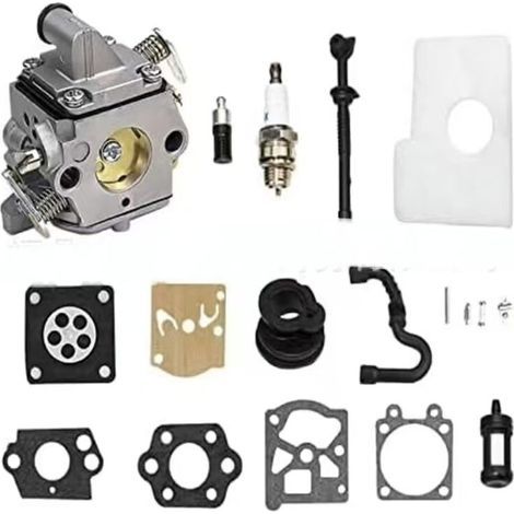 Kit de carburateur DOCAS MS170 MS180 C1Q-S57A compatible pour Stihl 017 018 MS 170 180 180C MS170 MS180 MS170C MS180C avec kit de mise au point du filtre à air pour tronçonneuse/tondeuse à gazon (1/5)