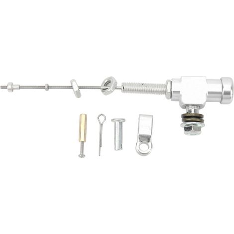 Maître-cylindre d'embrayage en alliage d'aluminium argenté pour moto, quad et dirt bike - tige de pompe de frein d'embrayage, fonctionnement fluide - pièce de rechange ATV (1/5)