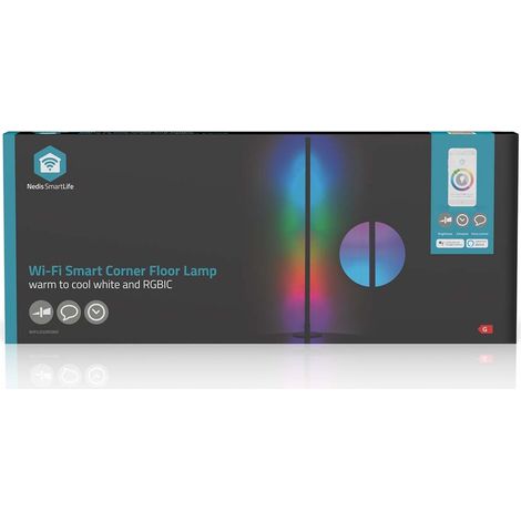 Nedis SmartLife WIFILD20RGBW Atmosphärenlampe Schwarz