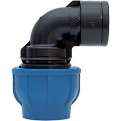 RACCORDO POLIPROP GOMITO FEM D 40MM X11/4 - 5 pezzi